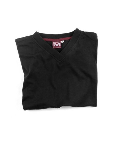 T-Shirt V-TEX scollo V Nero