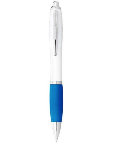 Penna a sfera Nash Solido bianco / Acqua