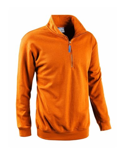 Felpa mezza zip smash Arancio