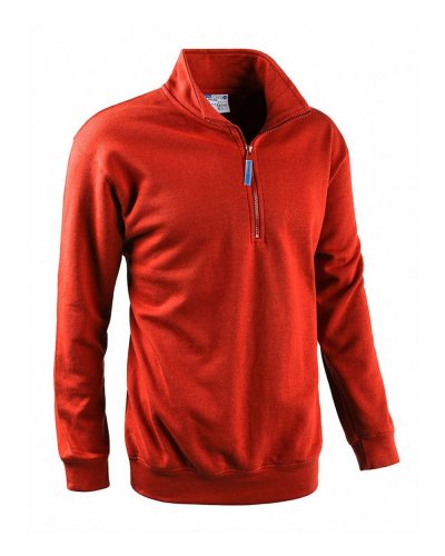 Felpa mezza zip smash Rosso