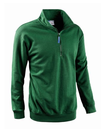 Felpa mezza zip smash Verde Scuro