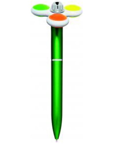 Penna a sfera con Fidget Spinner Verde