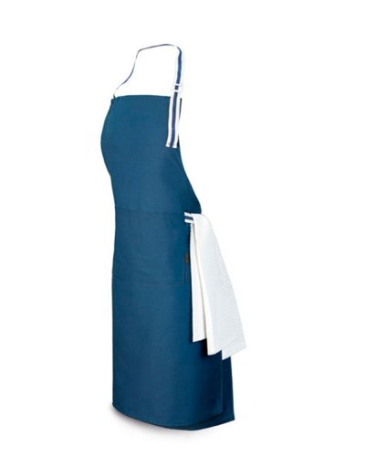 Grembiule in cotone e poliestere Ginger Blu