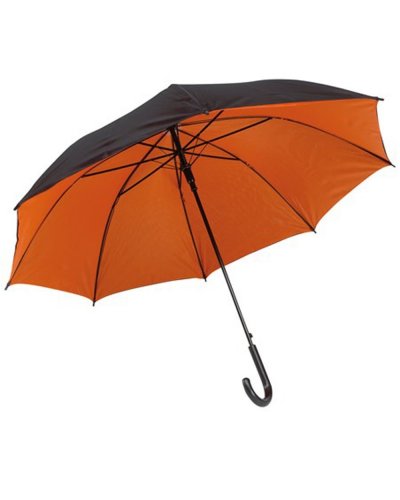 Ombrello classico DOUBLY Nero / Arancio
