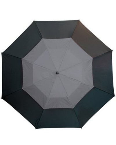 Ombrello Golf in fibra di vetro MONSUN Nero / Grigio