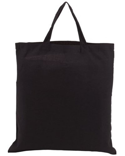 Borsa in cotone colorato da shopping PURE Nero