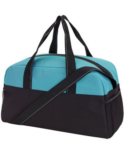 Borsa sportva FITNESS Nero / Turchese
