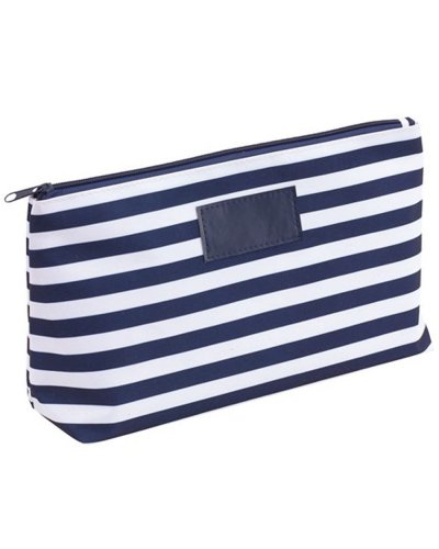 Beauty-case STRIPY Blu / Bianco