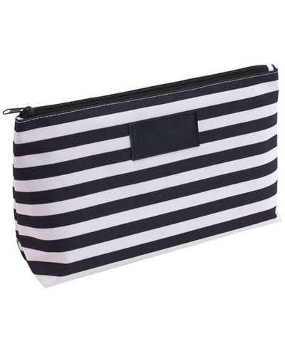 Beauty-case STRIPY Nero / Bianco