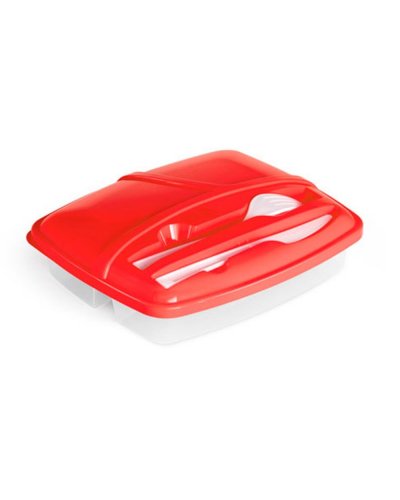 Scatola ermetica 3 Scompartimenti Rosso
