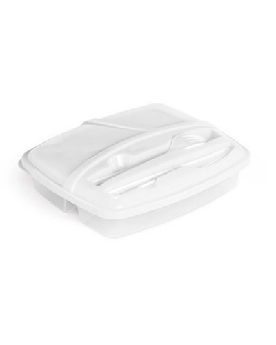 Scatola ermetica 3 Scompartimenti Bianco