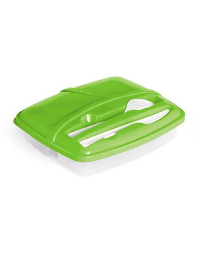 Scatola ermetica 3 Scompartimenti Verde Chiaro