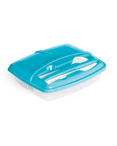 Scatola ermetica 3 Scompartimenti Azzurro