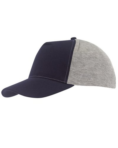 Cappellino Baseball 5-pannelli UP TO DATE Blu scuro / Grigio