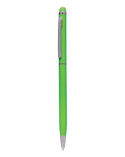 Penna a sfera con touch screen in alluminio Verde Acido