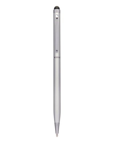 Penna a sfera con touch screen in alluminio Grigio