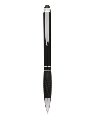 Penna a sfera con touch screen in metallo e plastica Nero