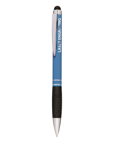 Penna a sfera con touch screen in metallo e plastica Sky Blue