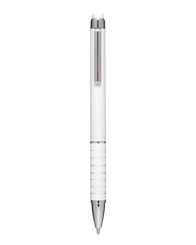 Mini penna a sfera con touch screen in plastica e metallo Bianco