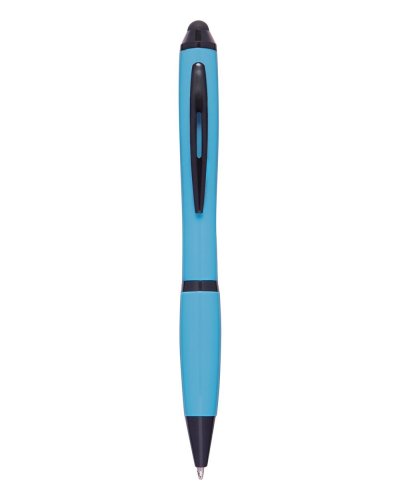Penna a sfera con touch screen in plastica e metallo Sky Blue