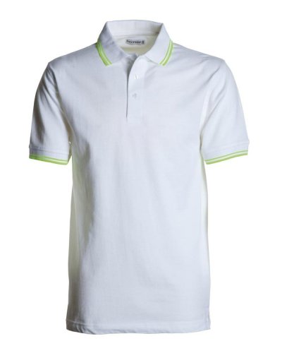 Polo Skipper Bianco/Yellow Fluo