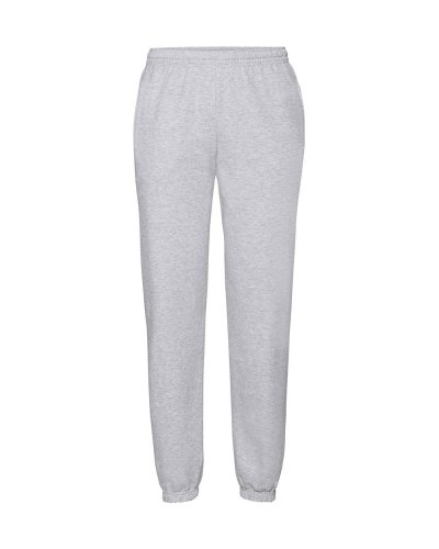 Pantaloni felpati con elastico alla caviglia Heather grey