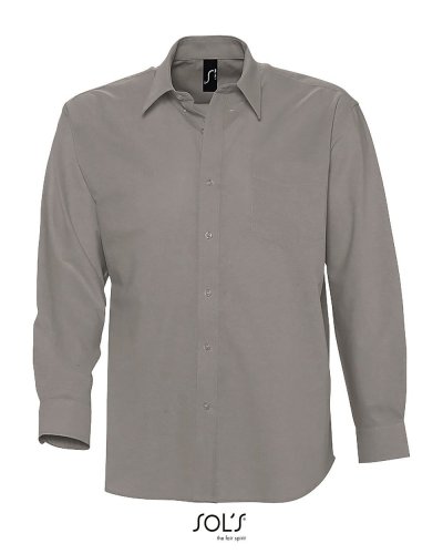 Camicia uomo Oxford Argento