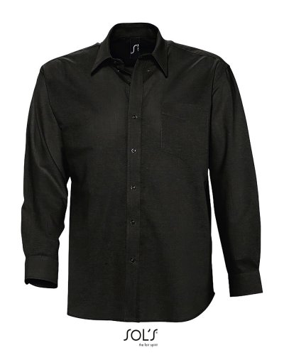 Camicia uomo Oxford Nero