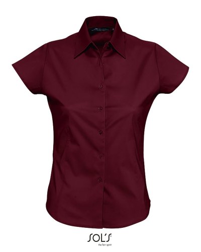 Camicia donna stretch Excess Bordeaux Medio