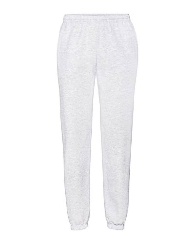 Pantaloni felpati con elastico alla caviglia Bianco