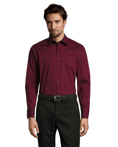 Camicia trendy Brighton Bordeaux Medio