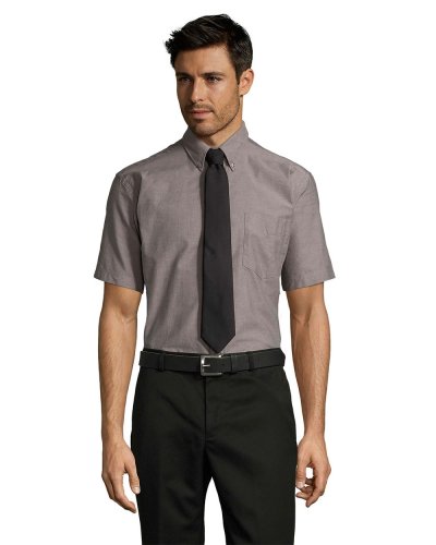 Camicia oxford Brisbane Argento