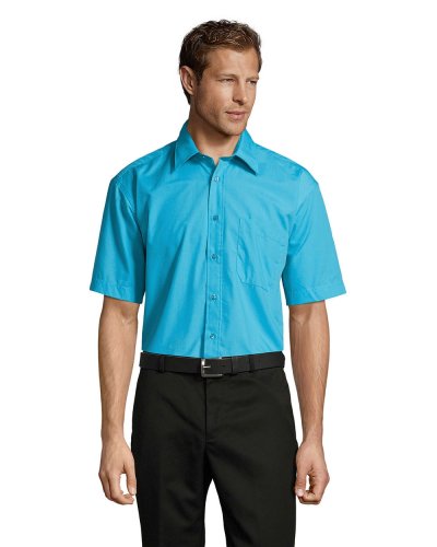 Camicia popeline Bristol Blu Atollo