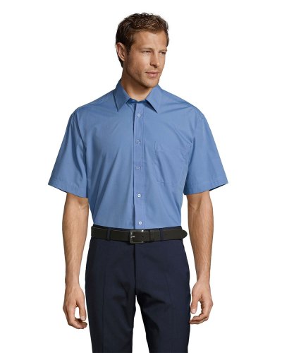 Camicia popeline Bristol Blu Medio