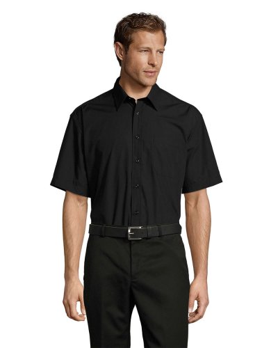 Camicia popeline Bristol Nero