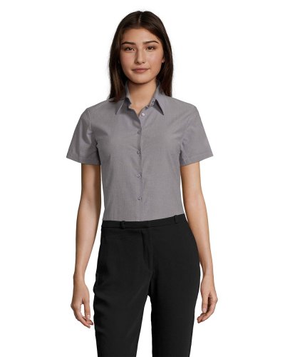 Camicia donna oxford Elite Argento