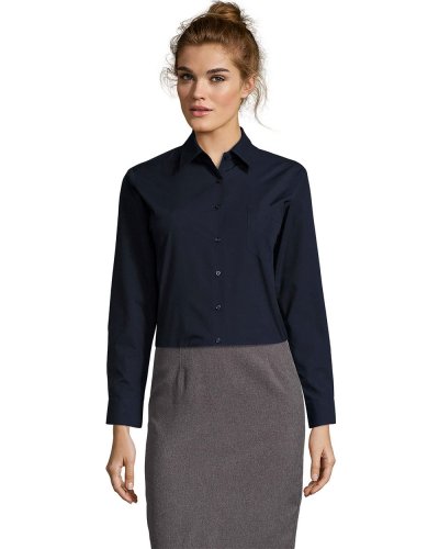 Camicia donna popeline Executive Blu Scuro