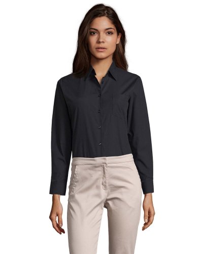 Camicia donna popeline Executive Nero