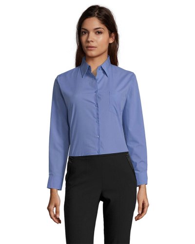 Camicia donna popeline Executive Blu Medio
