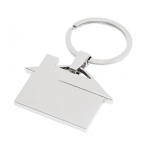 Portachiavi casetta In HOUSE in lega zinco/acciaio 7,2x4,8 cm