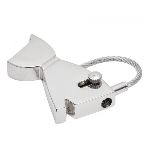 Portachiavi PERRO in metallo lucido, design cane, acciaio e zinco