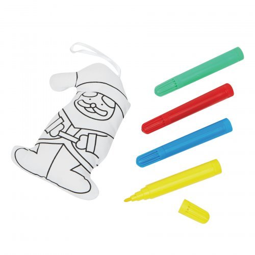 Beautiful Paint Babbo Natale da colorare con 4 pennarelli, poliestere