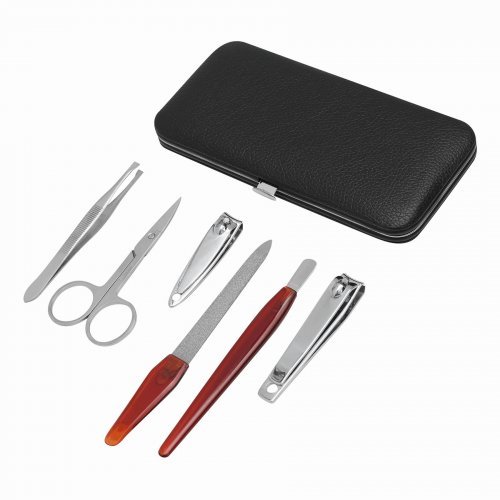 Set Manicure AMELIE in Acciaio, Custodia Elegante Rettangolare
