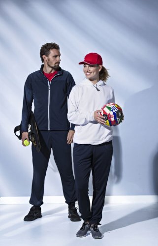 Pantalone tecnico unisex , poliestere 230g, tasche zip