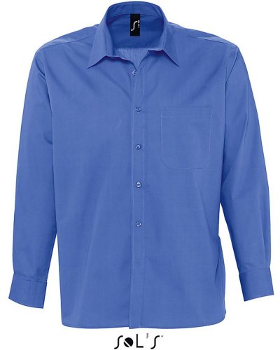 Camicia popeline Bradford Blu Cobalto