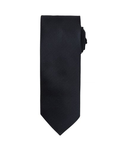Micro Waffle Tie Black