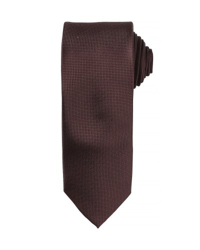 Micro Waffle Tie Brown