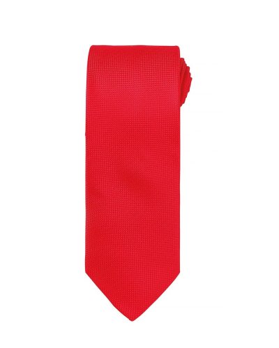 Micro Waffle Tie Red