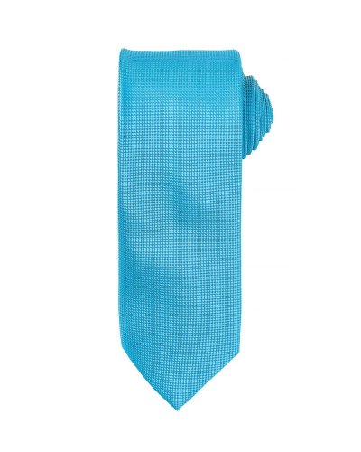 Micro Waffle Tie Turquoise