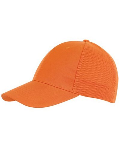 Cappellino 6 pannelli PITCHER Arancio